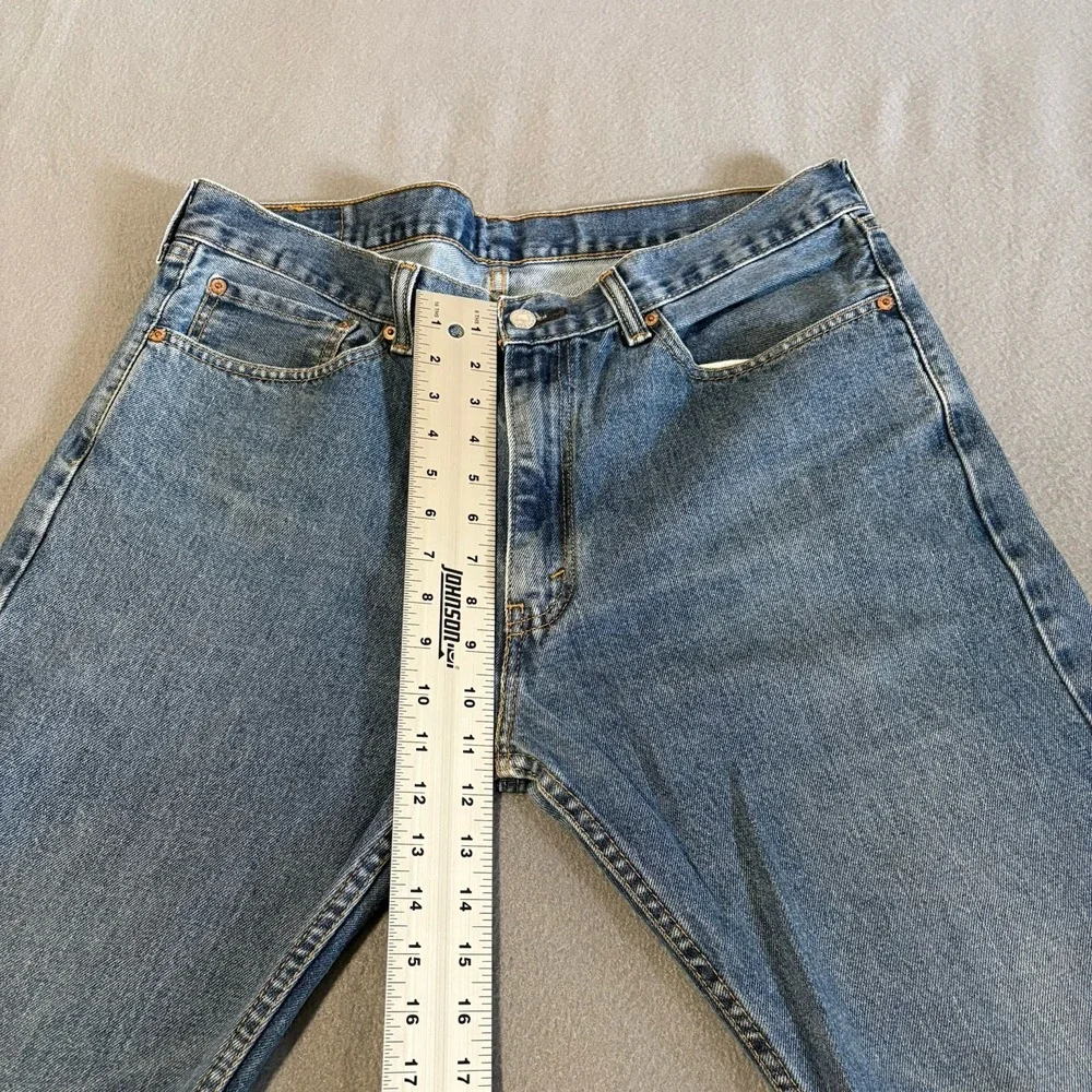 Levis 505 Jeans Mens 38x34 Blue‎ Regular Fit Straight Leg 100% Cotton Mexico Y2K